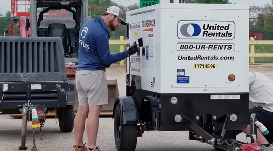 InduroPro Coating on Generac MDG25 Generator — United Rentals
