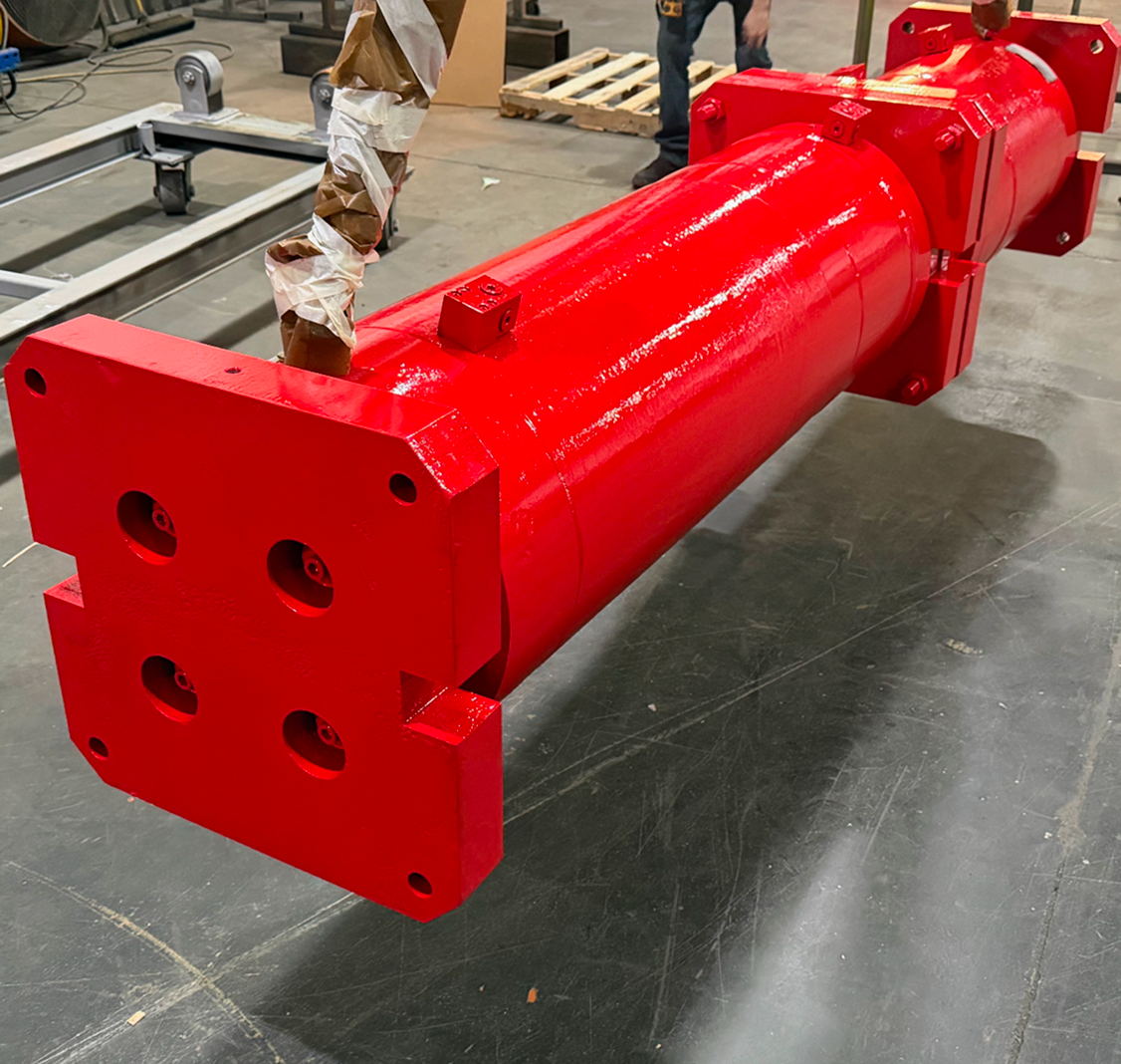 Yates Industries Protects Freshly Repainted Hydraulic Cylinders with InduroPro