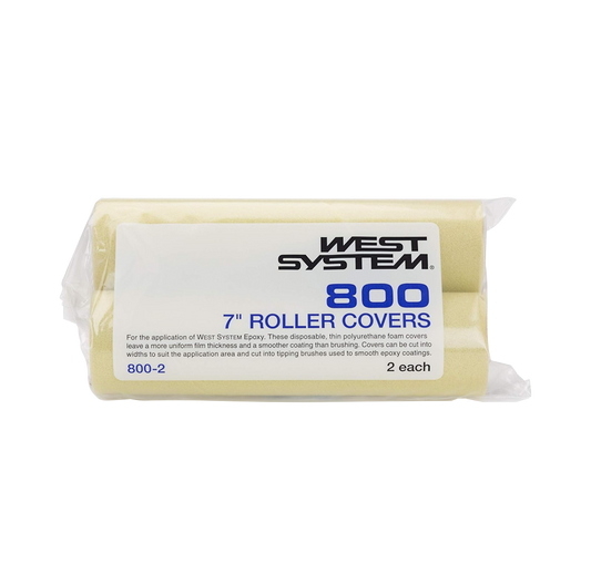 West System #800 7" foam roller covers, 2-pack